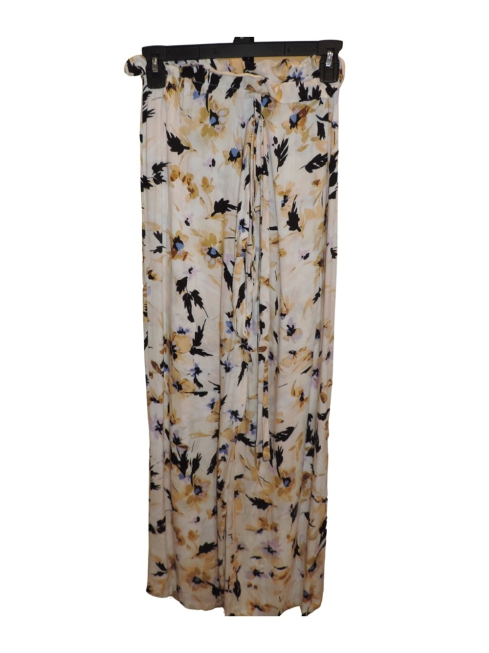 O'Neill Cream Floral Maxi Skirt with Yellow & Black Details - Picture 3 of 3